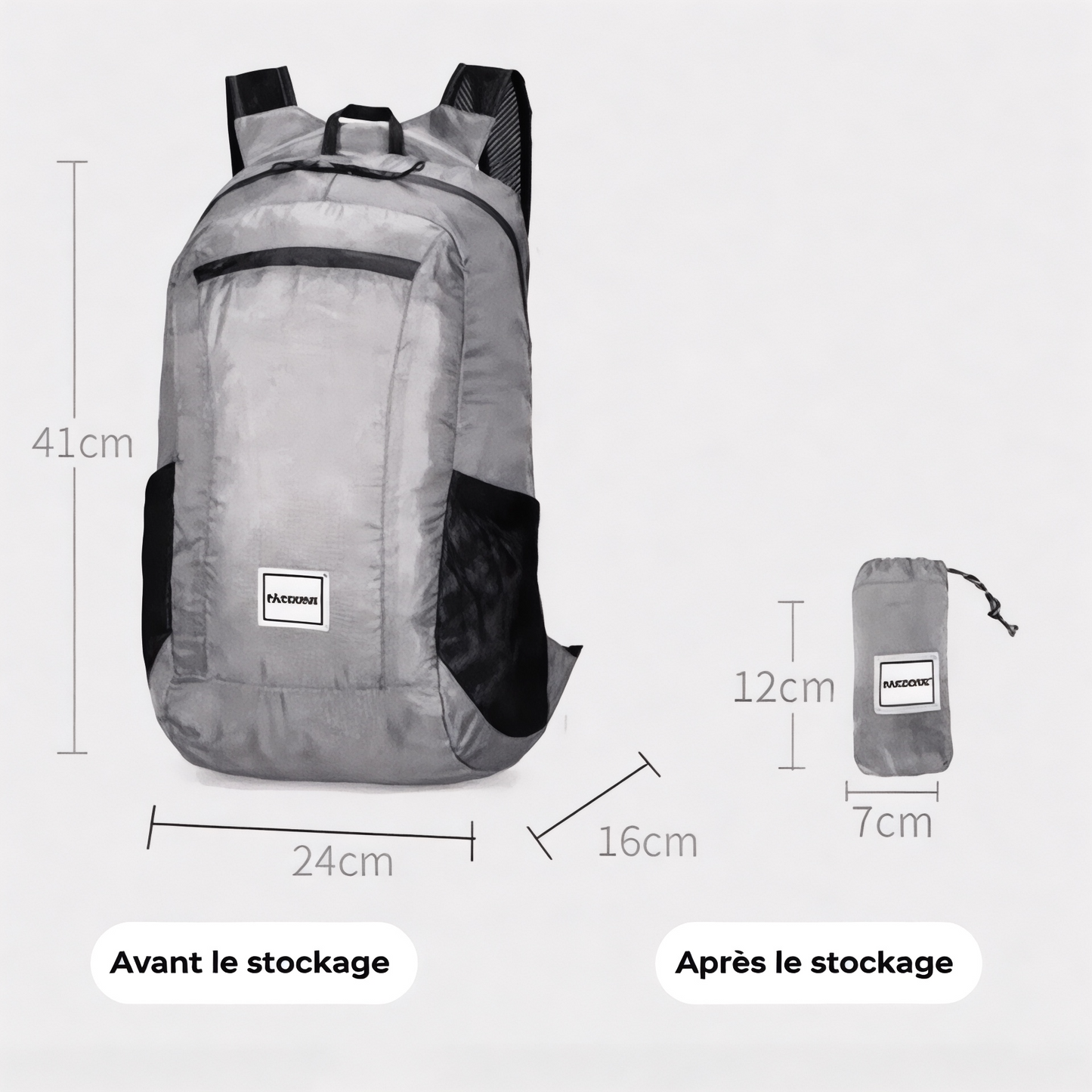 Mochila plegable ultra ligera Explorer Ultra-Light – 20L – Havresacs