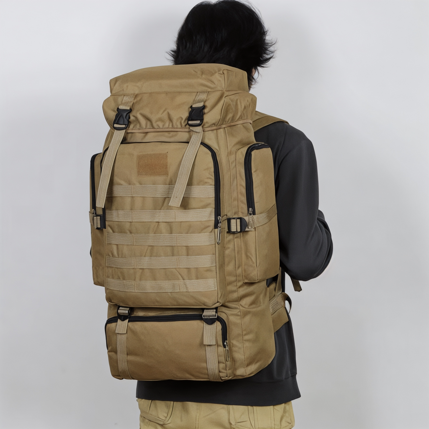 Mochila militar de camuflaje 75L, gran capacidad – Havresacs