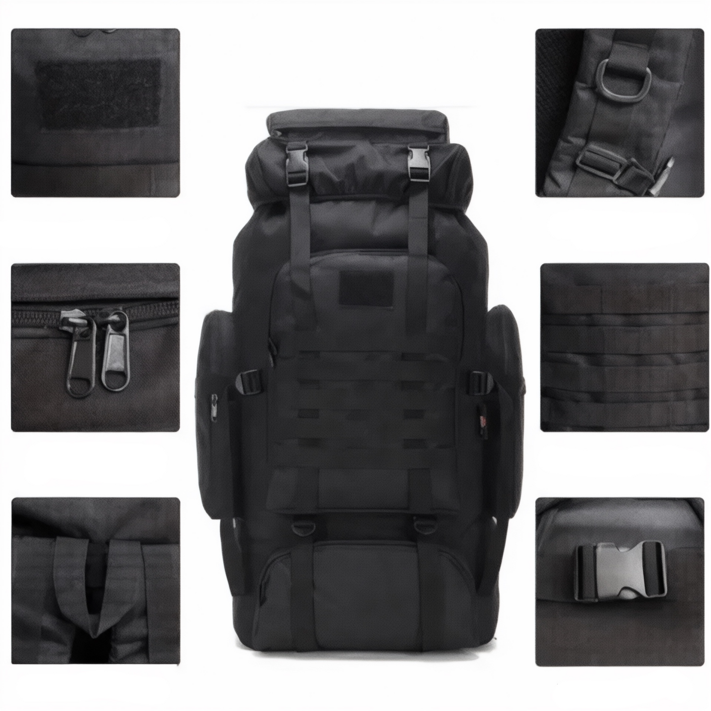 Mochila militar de camuflaje 75L, gran capacidad – Havresacs