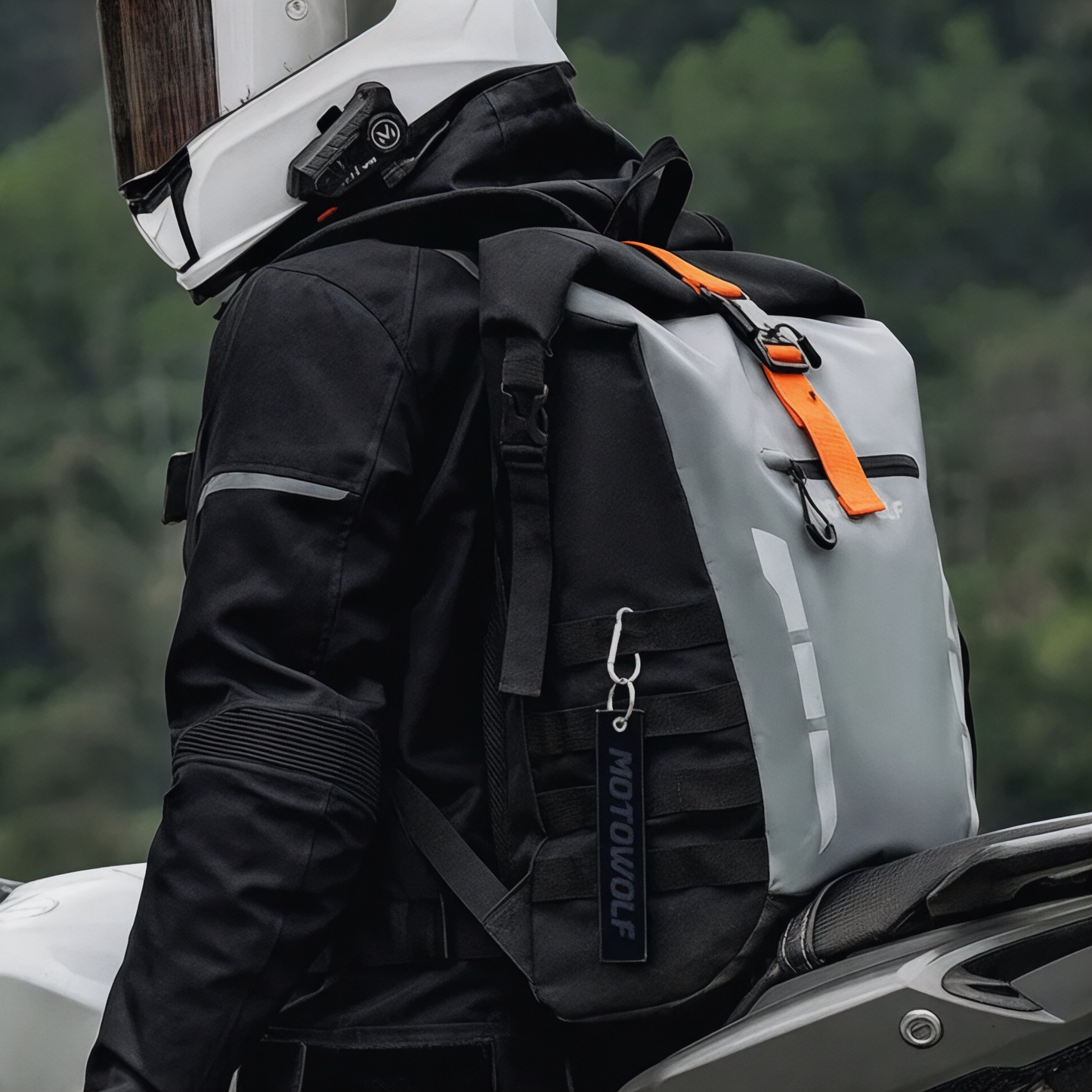 Mochila impermeable MotoPro 20L, bolsillo para portátil 15" Havresacs