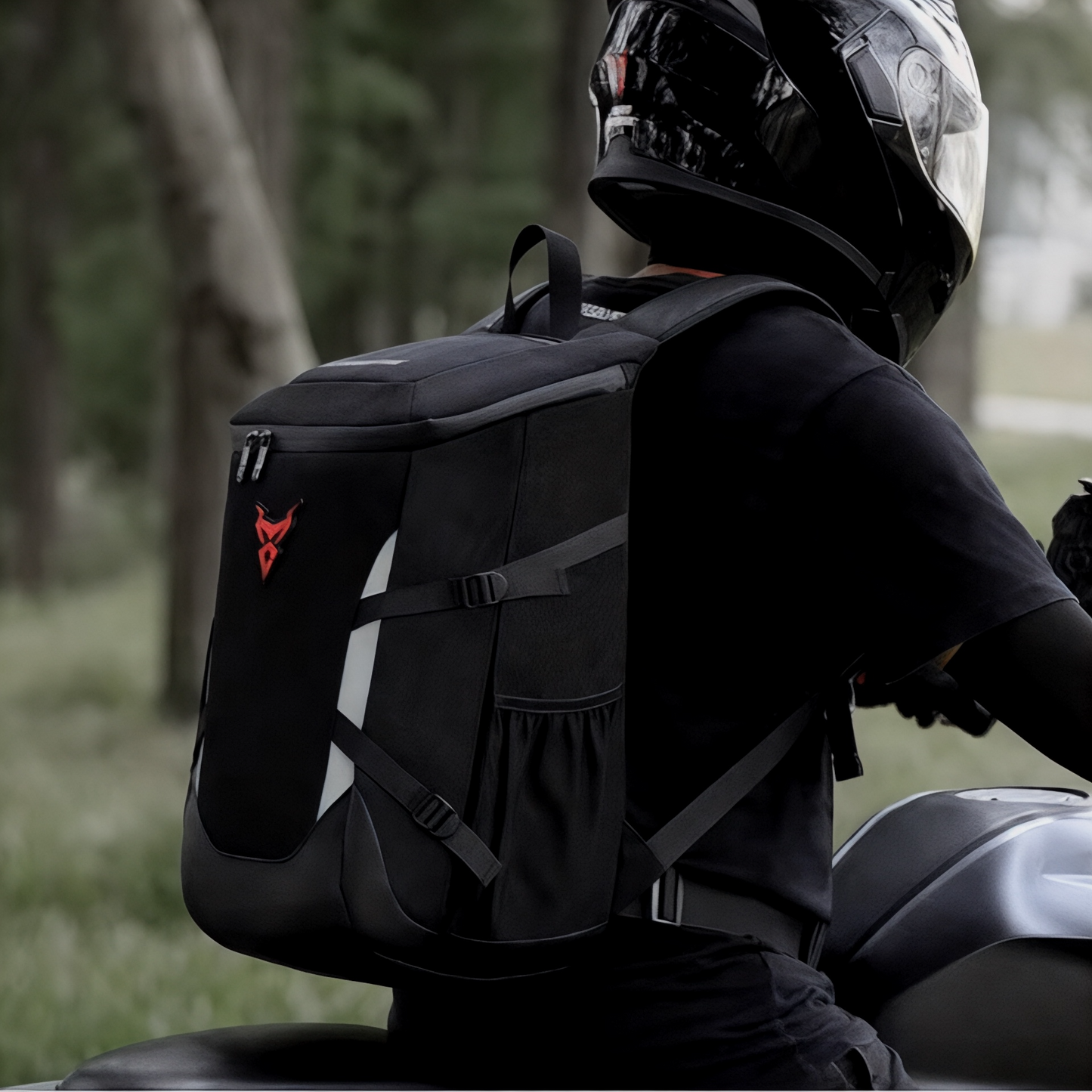 Mochila moto impermeable extensible 24L a 28L | Havresacs