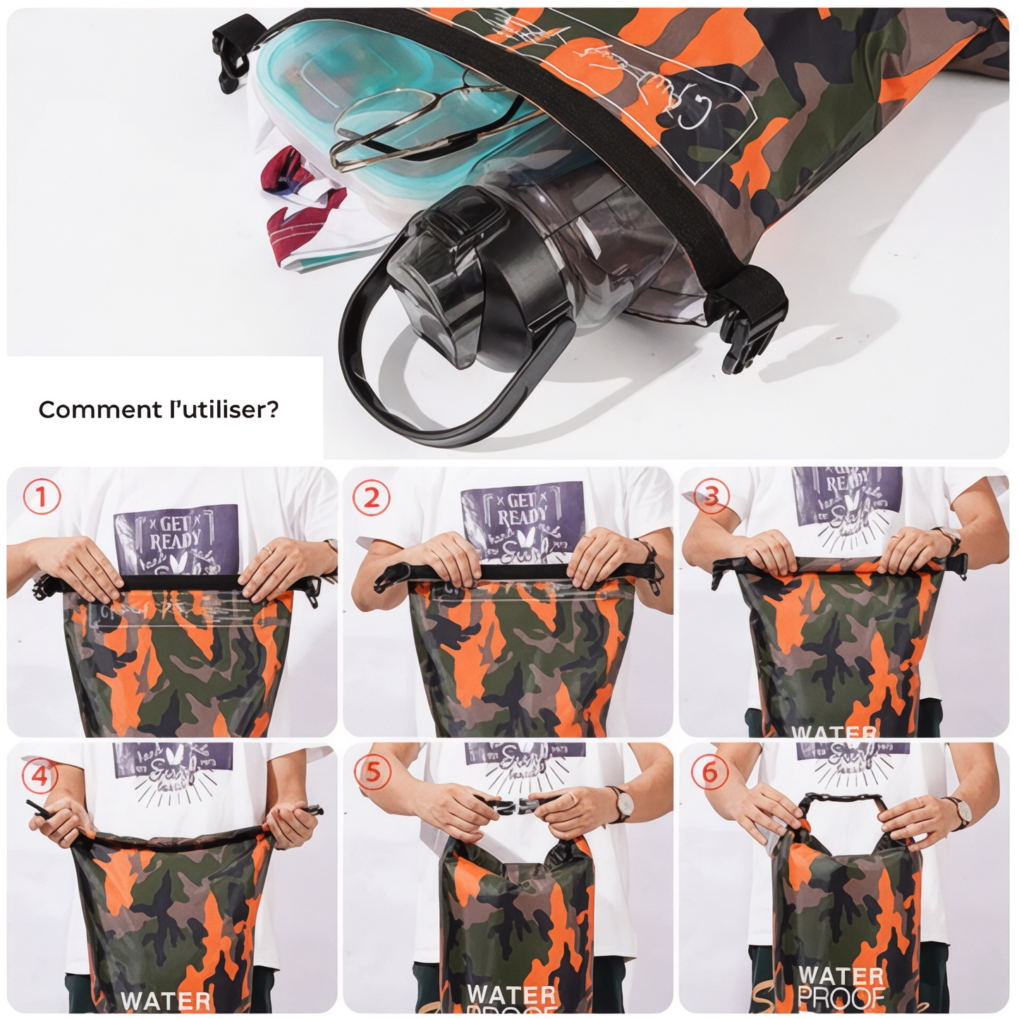 Mochila impermeable de 30 L para deportes acuáticos | Havresacs