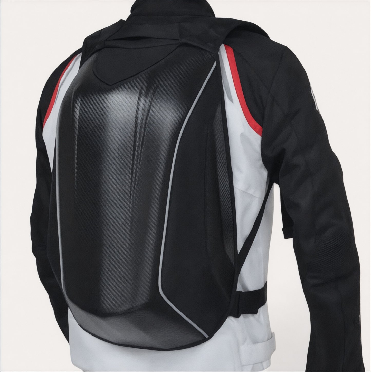 Mochila de moto negra de 30 L con carcasa rígida – Havresacs