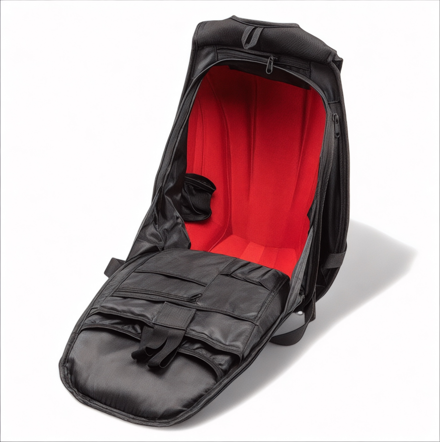 Mochila de moto negra de 30 L con carcasa rígida – Havresacs