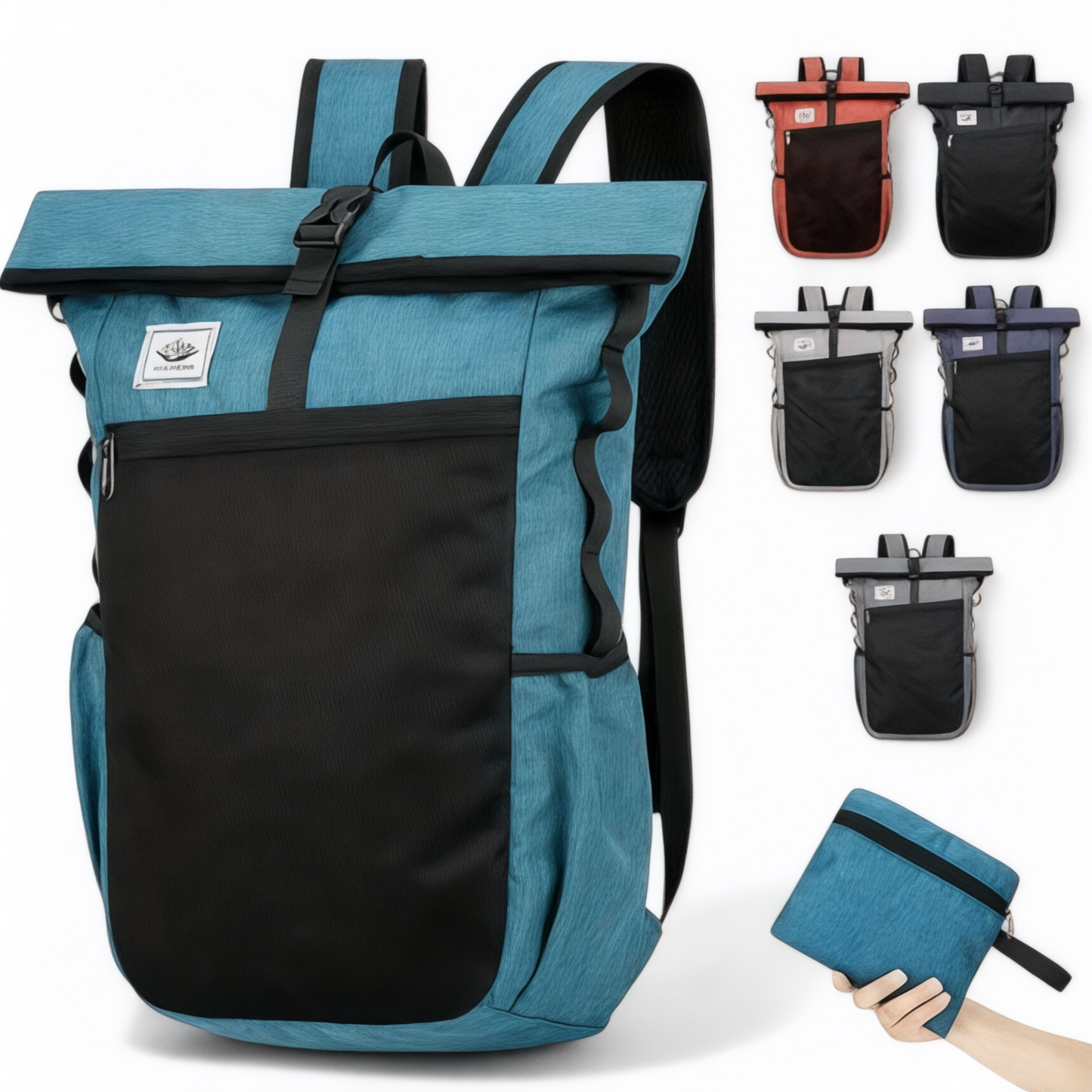 Foto de Mochila à espalda pliable ultraléger 15L – FoldPack – Hav...