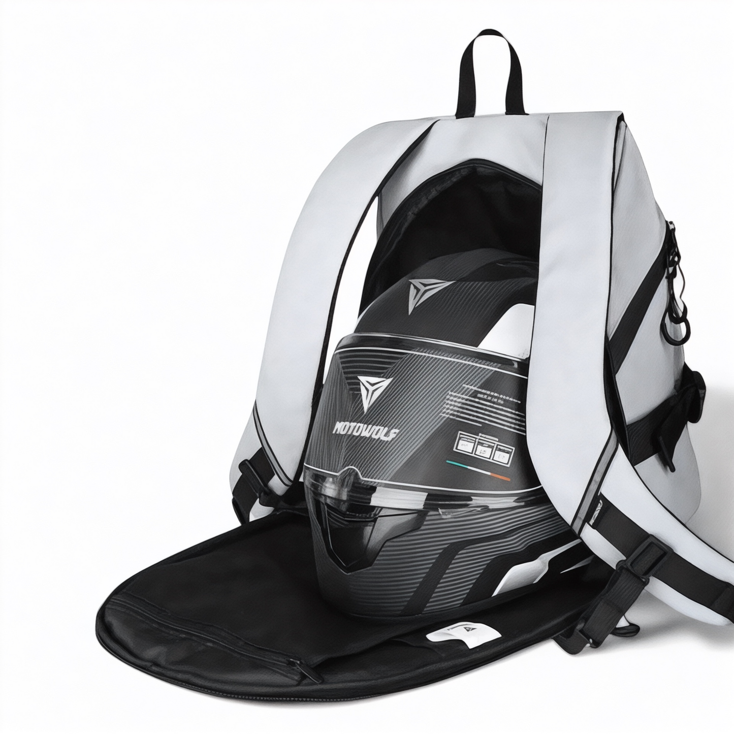 Mochila de moto impermeable 30 L Compartimento para portátil de 15"