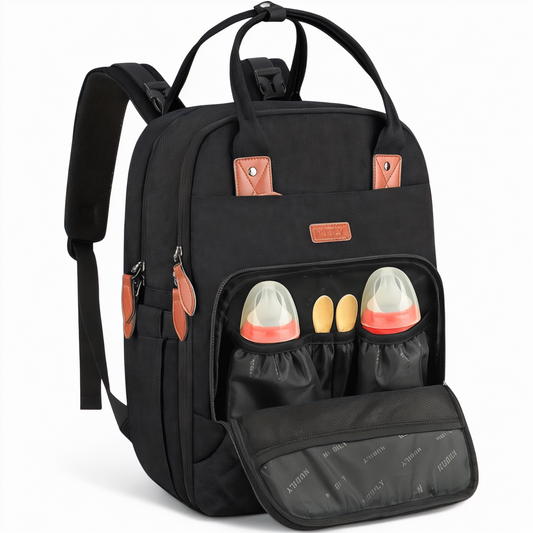 Foto de Mochila à espalda à langer pour parents MultiSacChic – Ha...