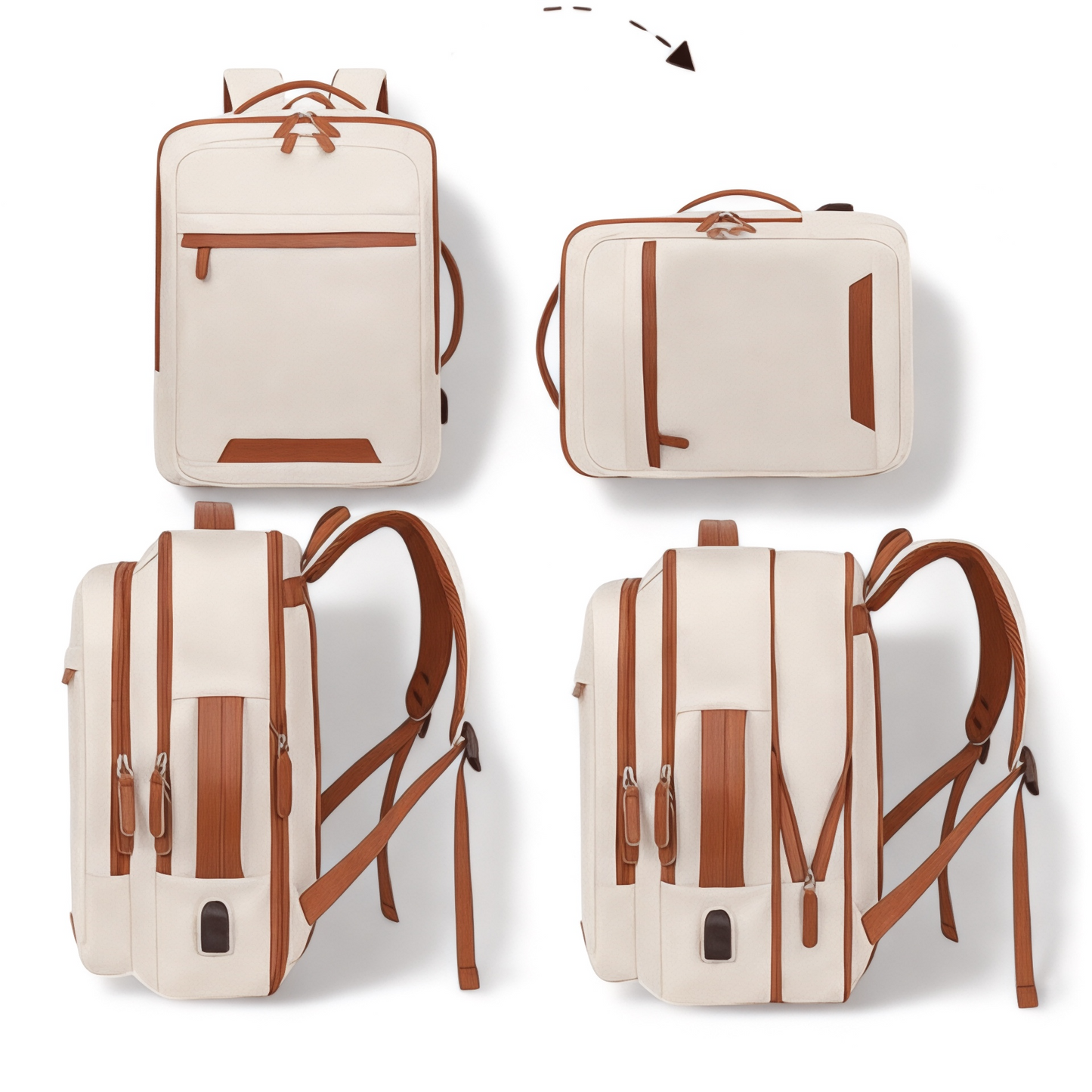 Mochila urbana de mujer, tendencia y extensible de 15 L – Havresacs