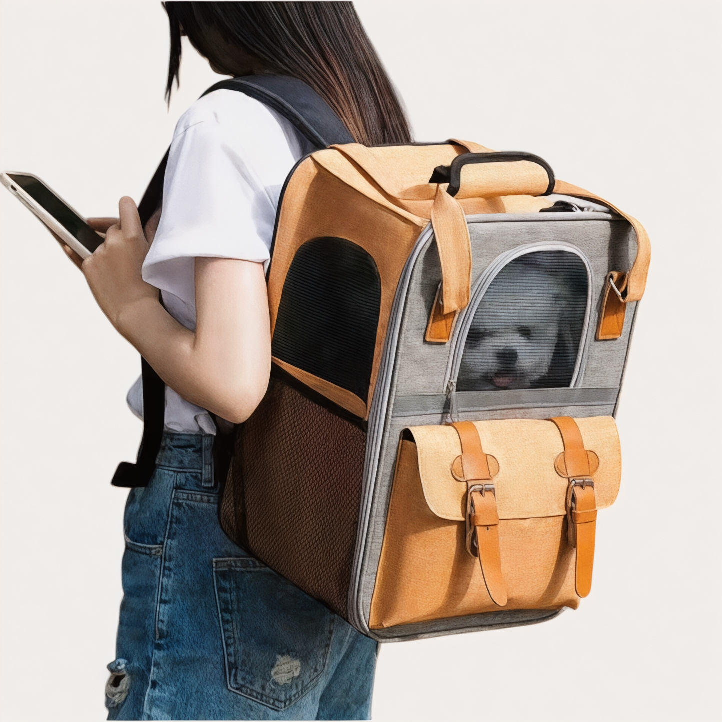 Mochila para perros y gatos de hasta 10 kg, ideal para viajar