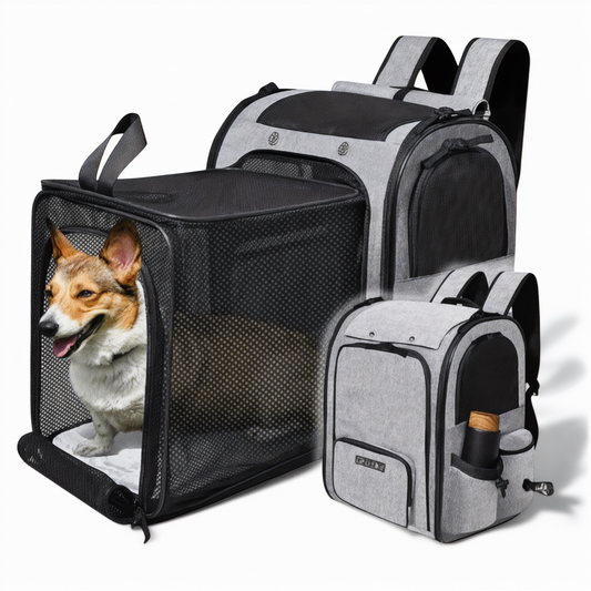Foto de Mochila à espalda extensible pour chien et chat GrandEspa...