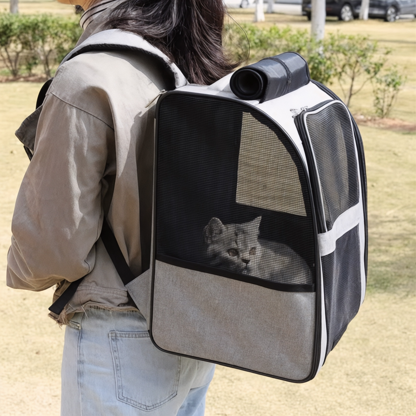 Mochila para gato adulto de gran capacidad, hasta 10 kg – Havresacs