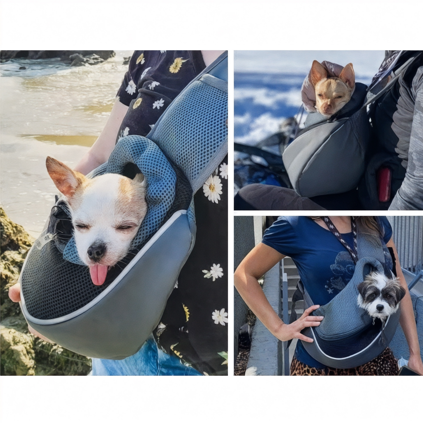 Bolsa bandolera transpirable para perro de hasta 4,5 kg – Havresacs
