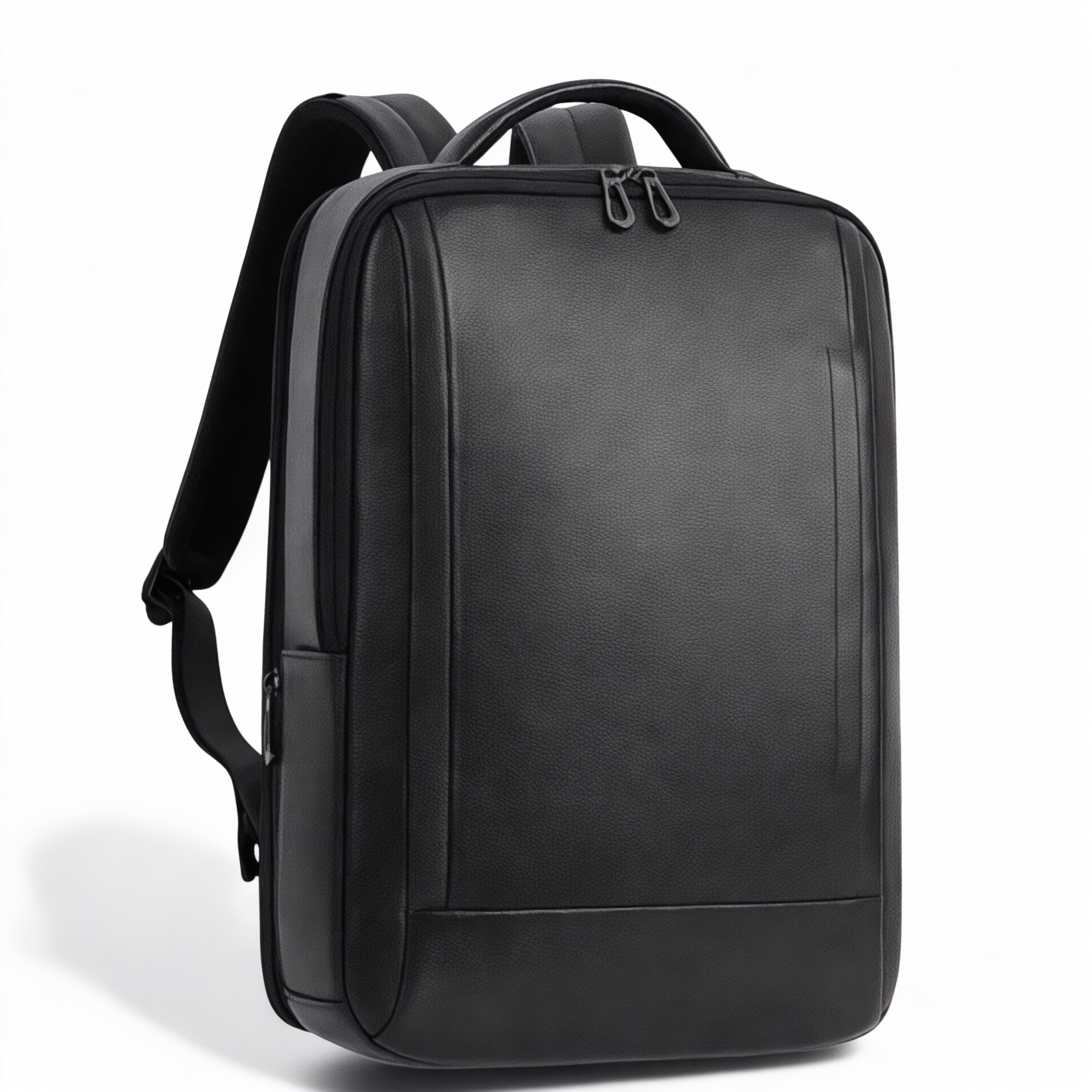 Foto de Mochila à espalda en cuero negro, urbain/élégant - hombre...