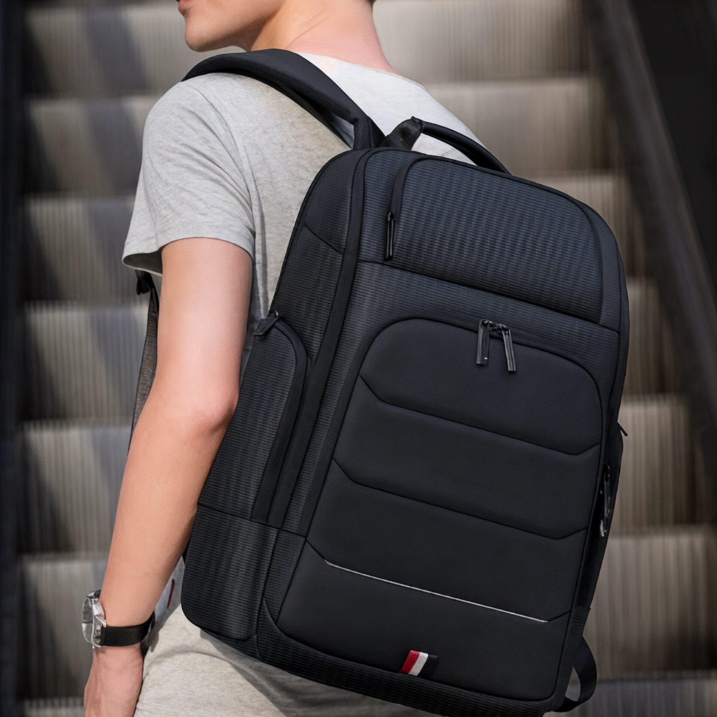 Mochila hombre gran capacidad 36-55L, portátil 15 pulgadas – Havresacs