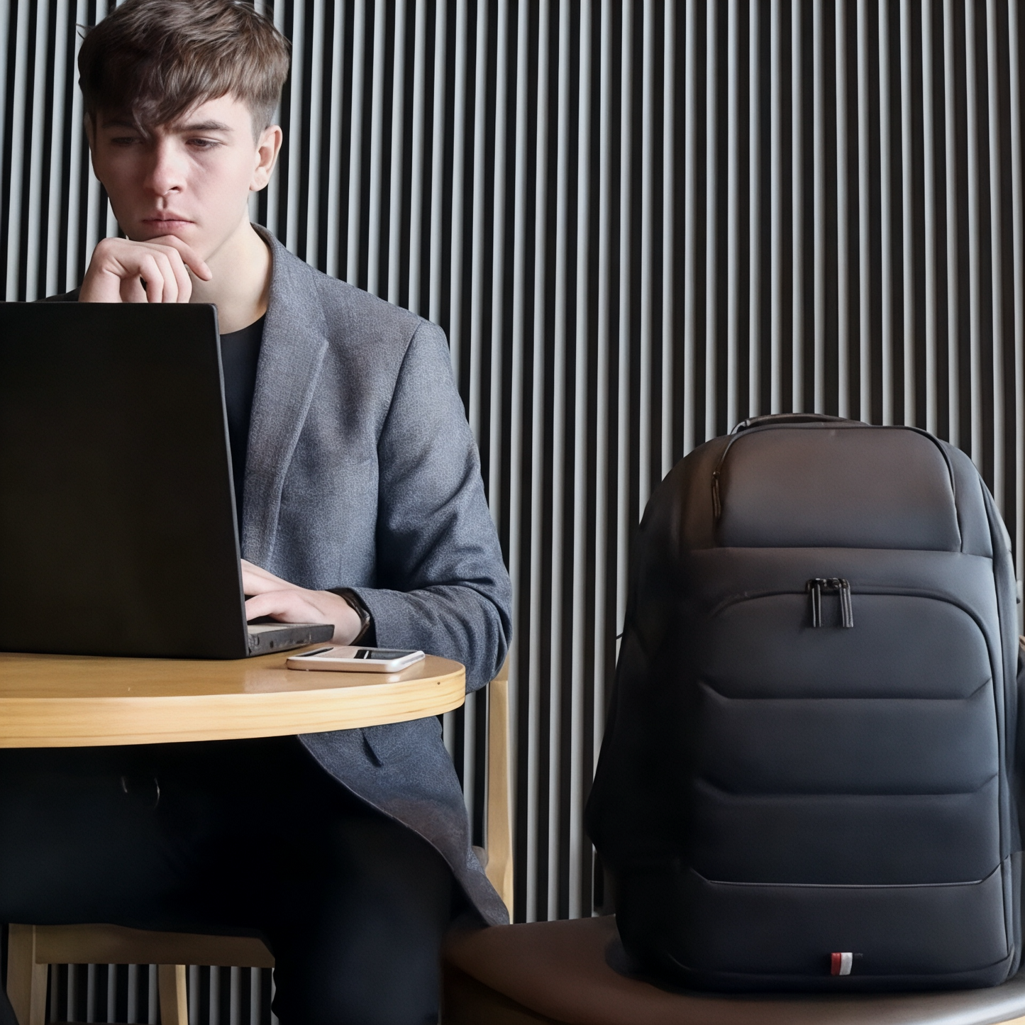 Mochila hombre gran capacidad 36-55L, portátil 15 pulgadas – Havresacs