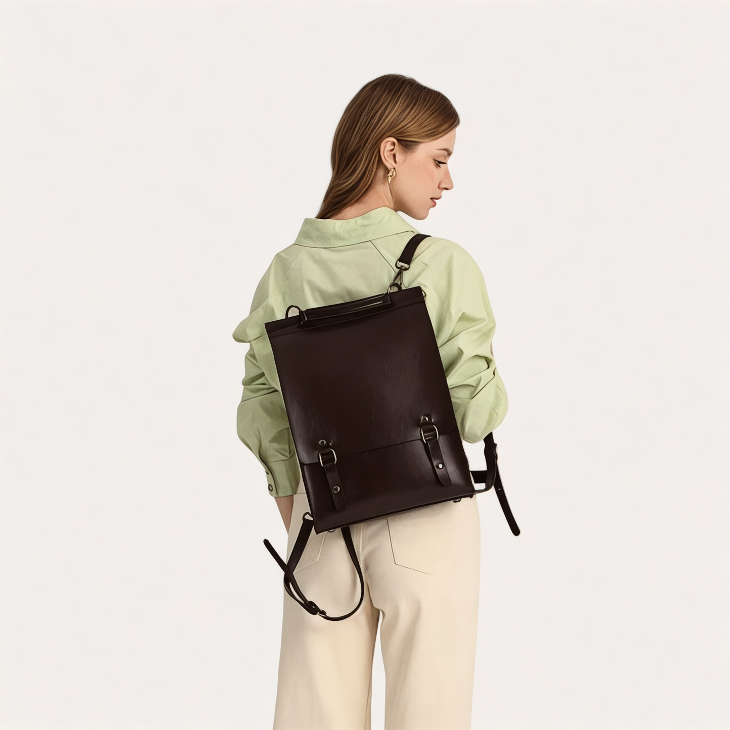 Mochila mujer de cuero 10L elegante y vintage – Havresacs