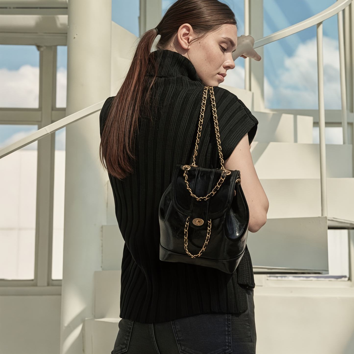 Mini mochila mujer de lujo 5L – LuxeMini – Havresacs