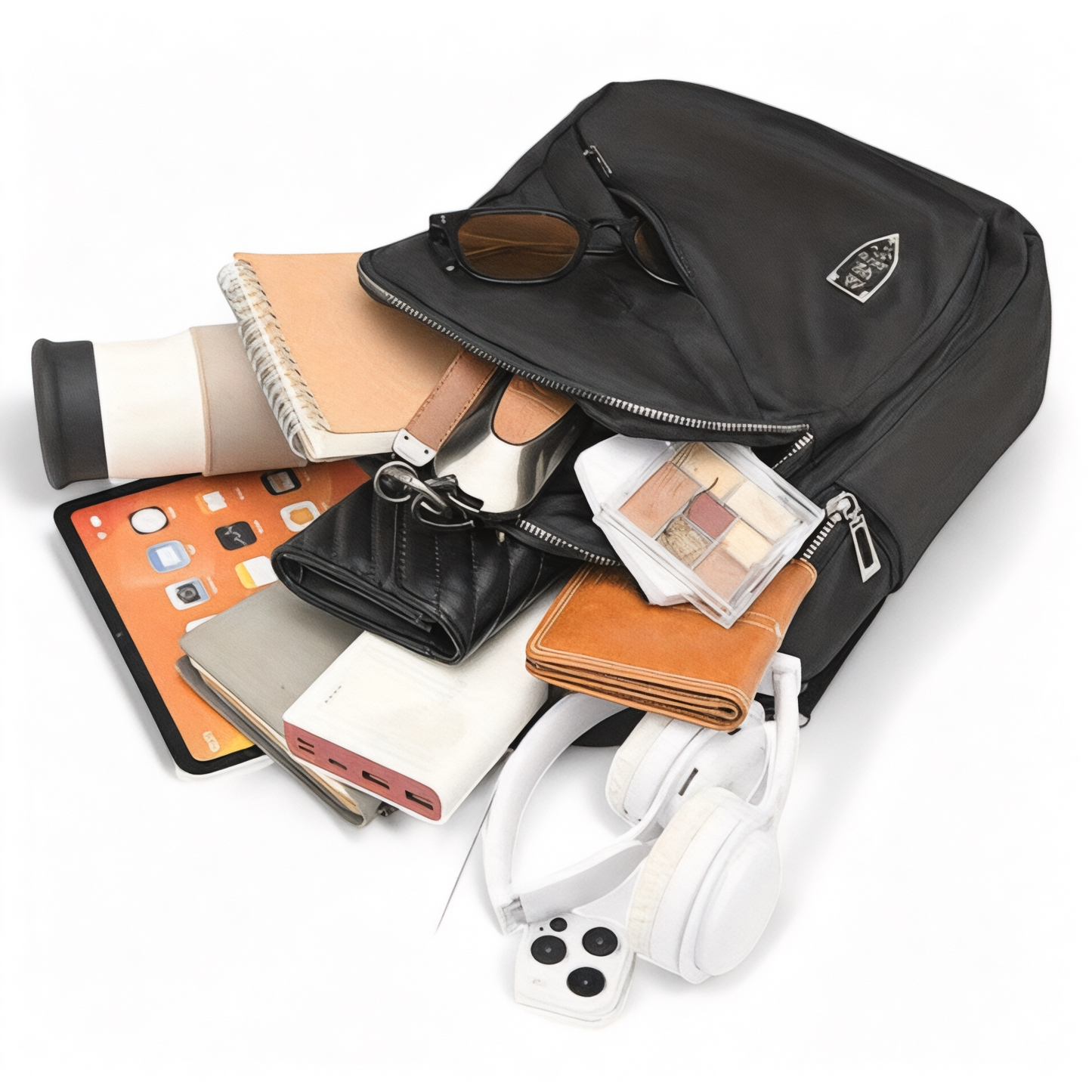 Mochila mujer 2 en 1 negra de 20L – MultiSacChic – Havresacs