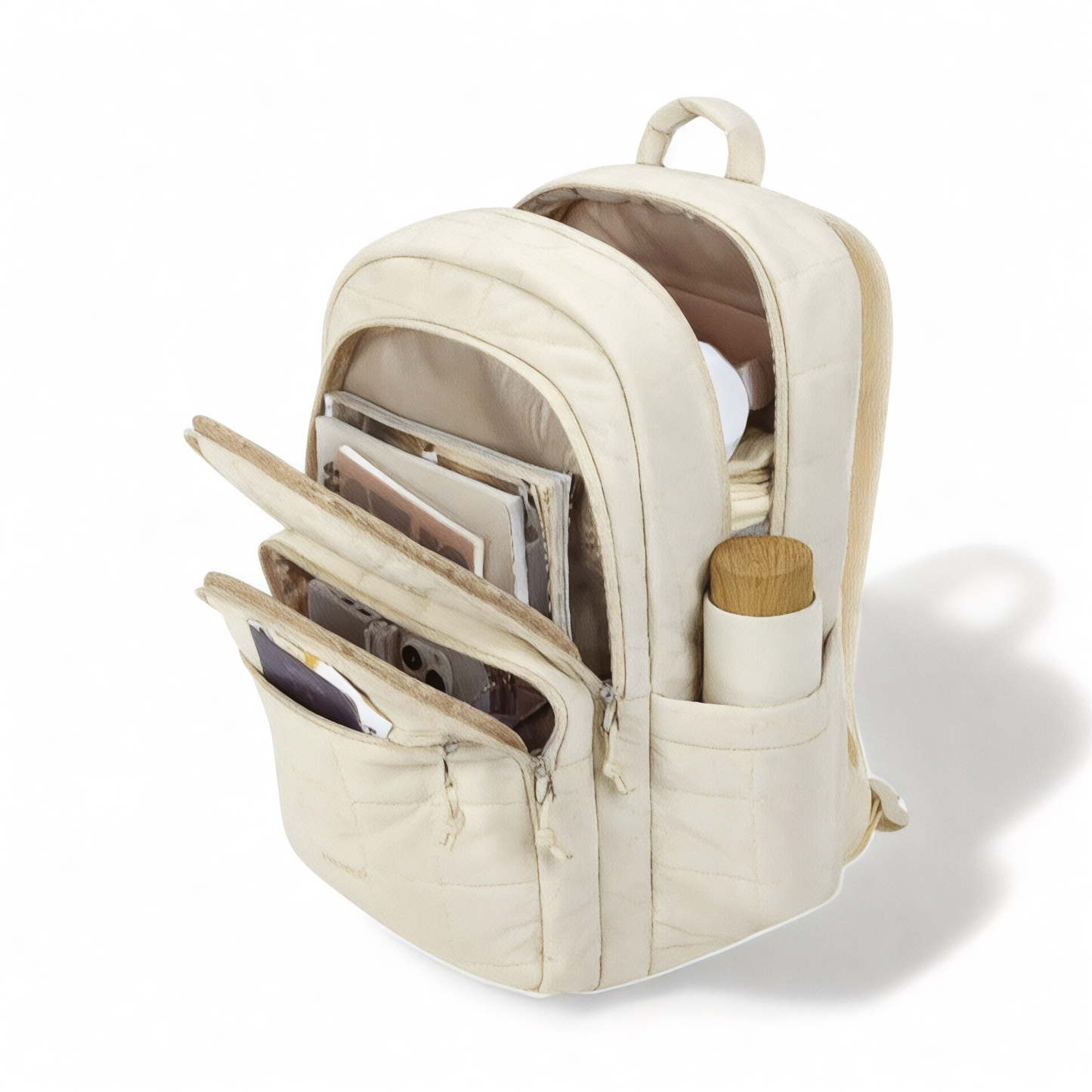 Mochila mujer viaje impermeable 28L con bolsillo portátil 15,6’’