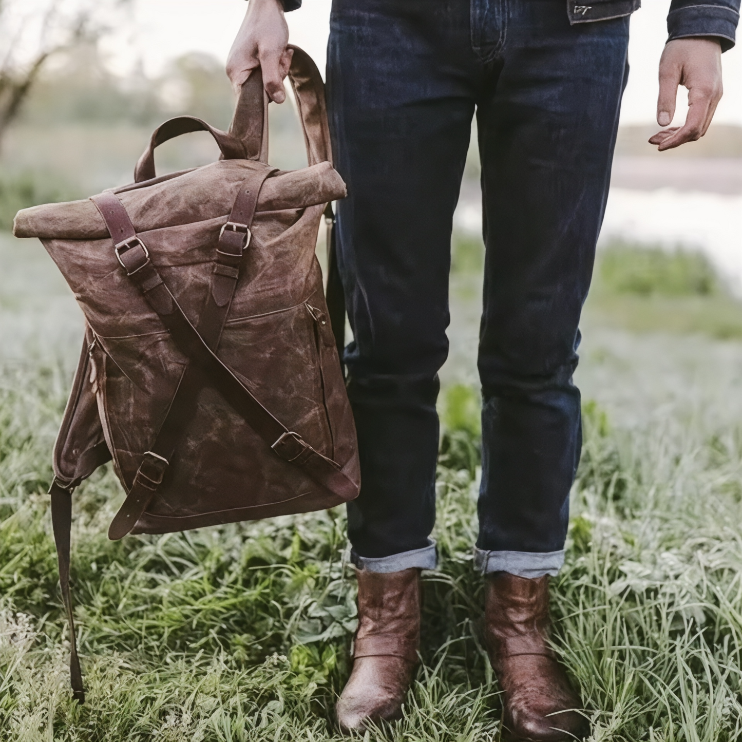 Mochila antirrobo impermeable 18L con bolsillo para portátil 15"