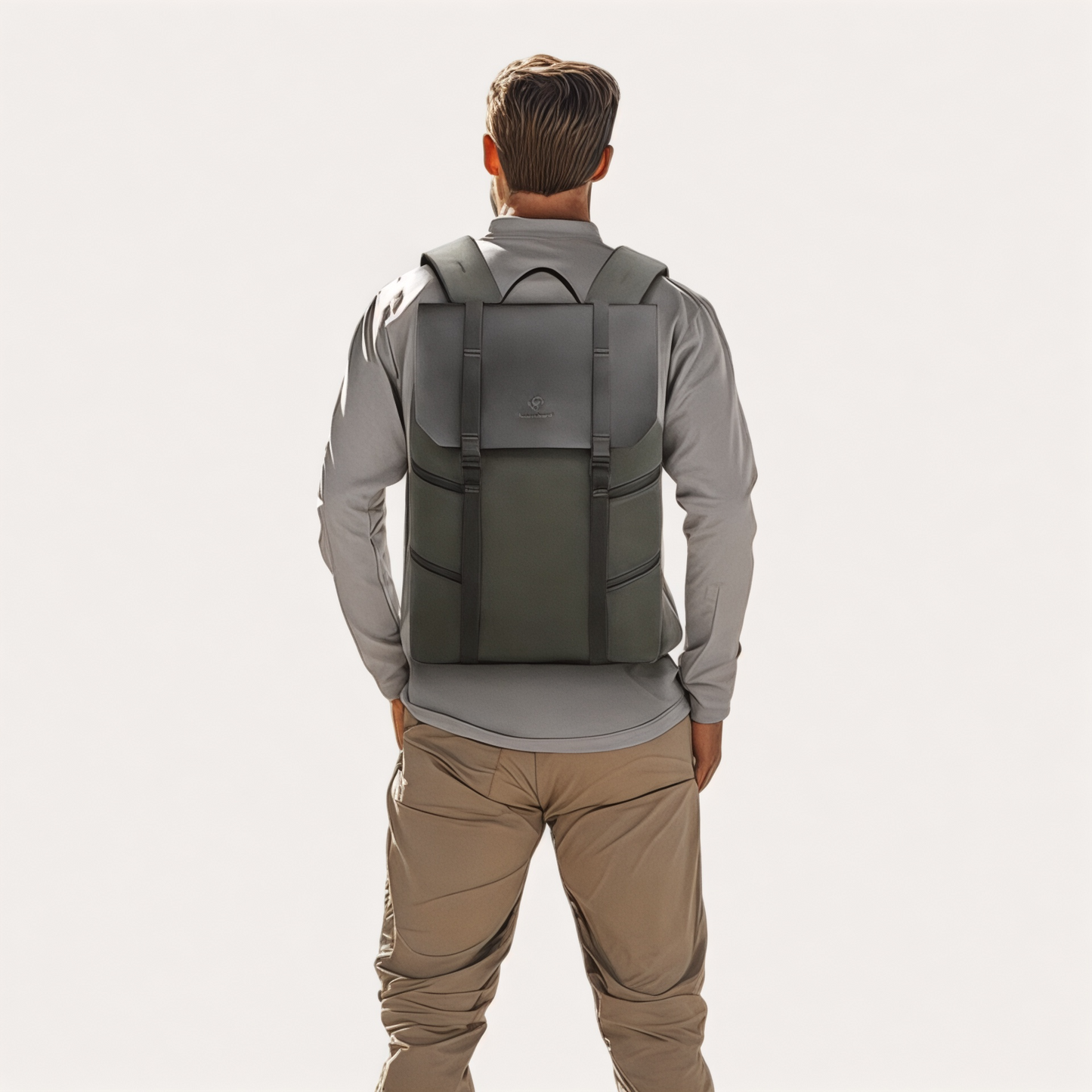 Mochila impermeable de viaje urbano con bolsillo para portátil 15"