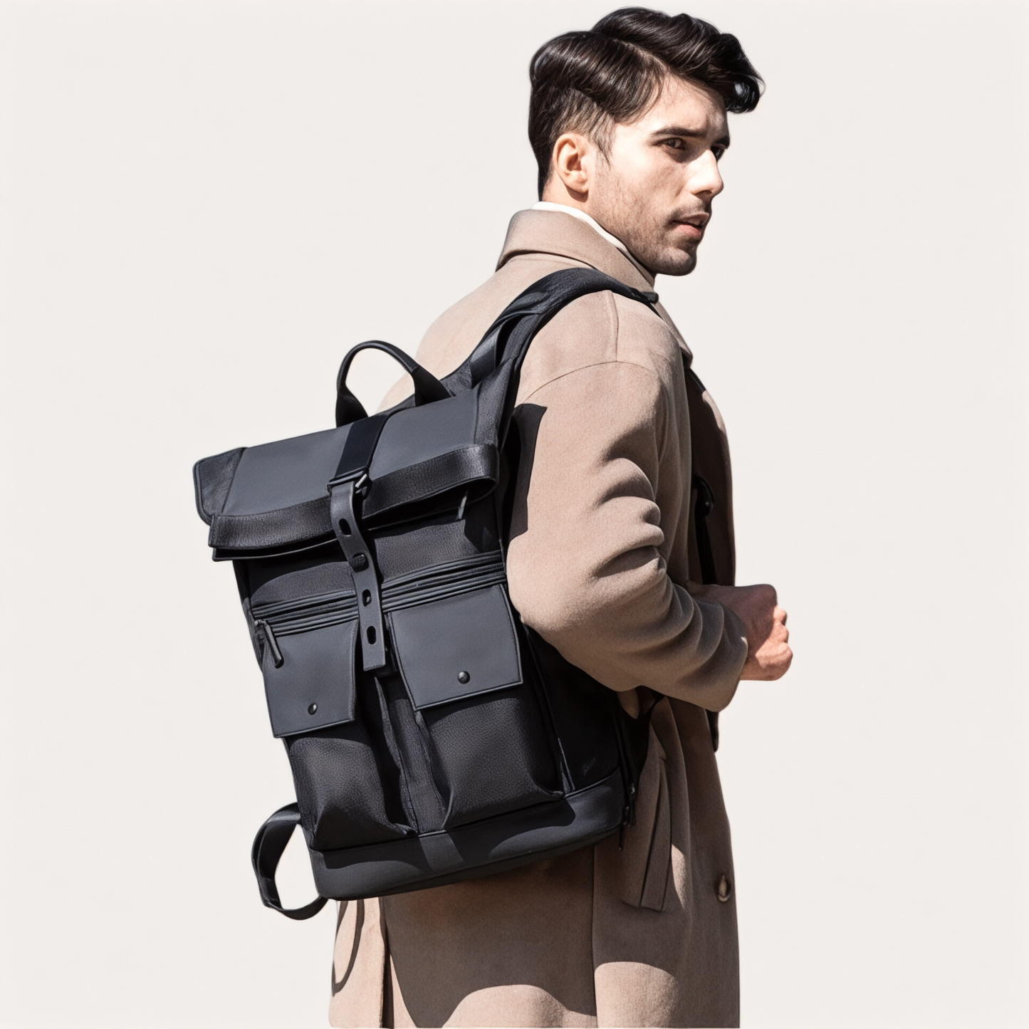 Mochila para hombre negra – Antirrobo e impermeable – Havresacs