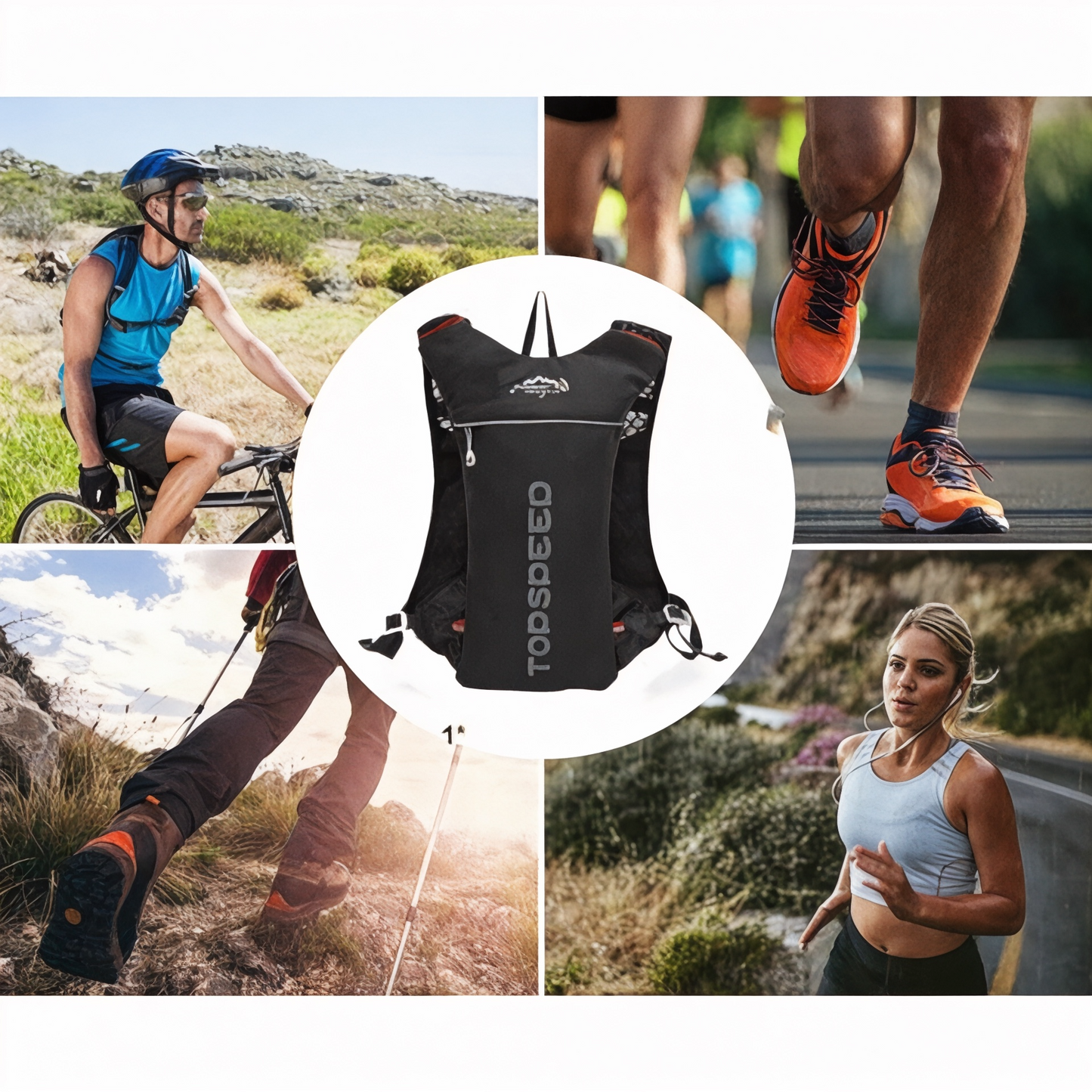 Mochila de hidratación 5L para trail running y deporte | Havresacs