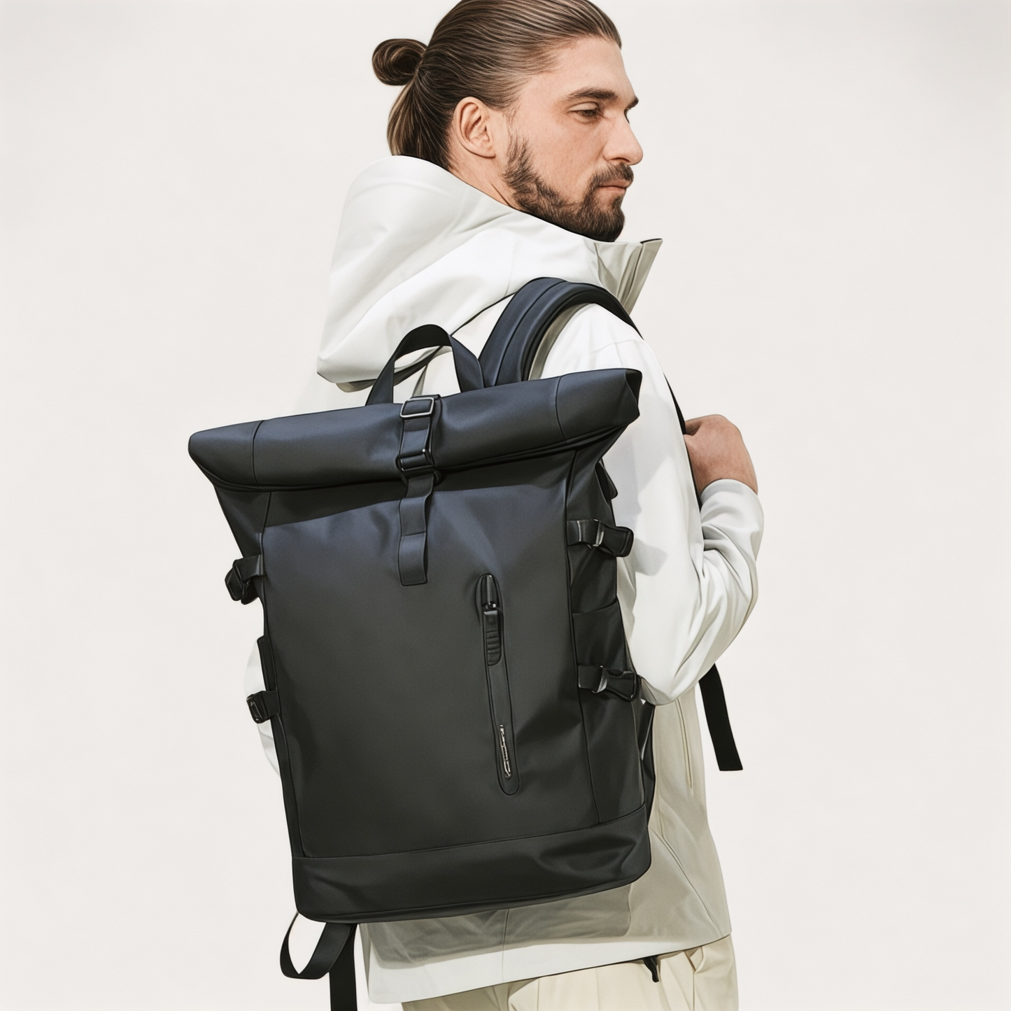 Foto de Mochila à espalda Roll Top waterproof avec USB – Urban Fl...