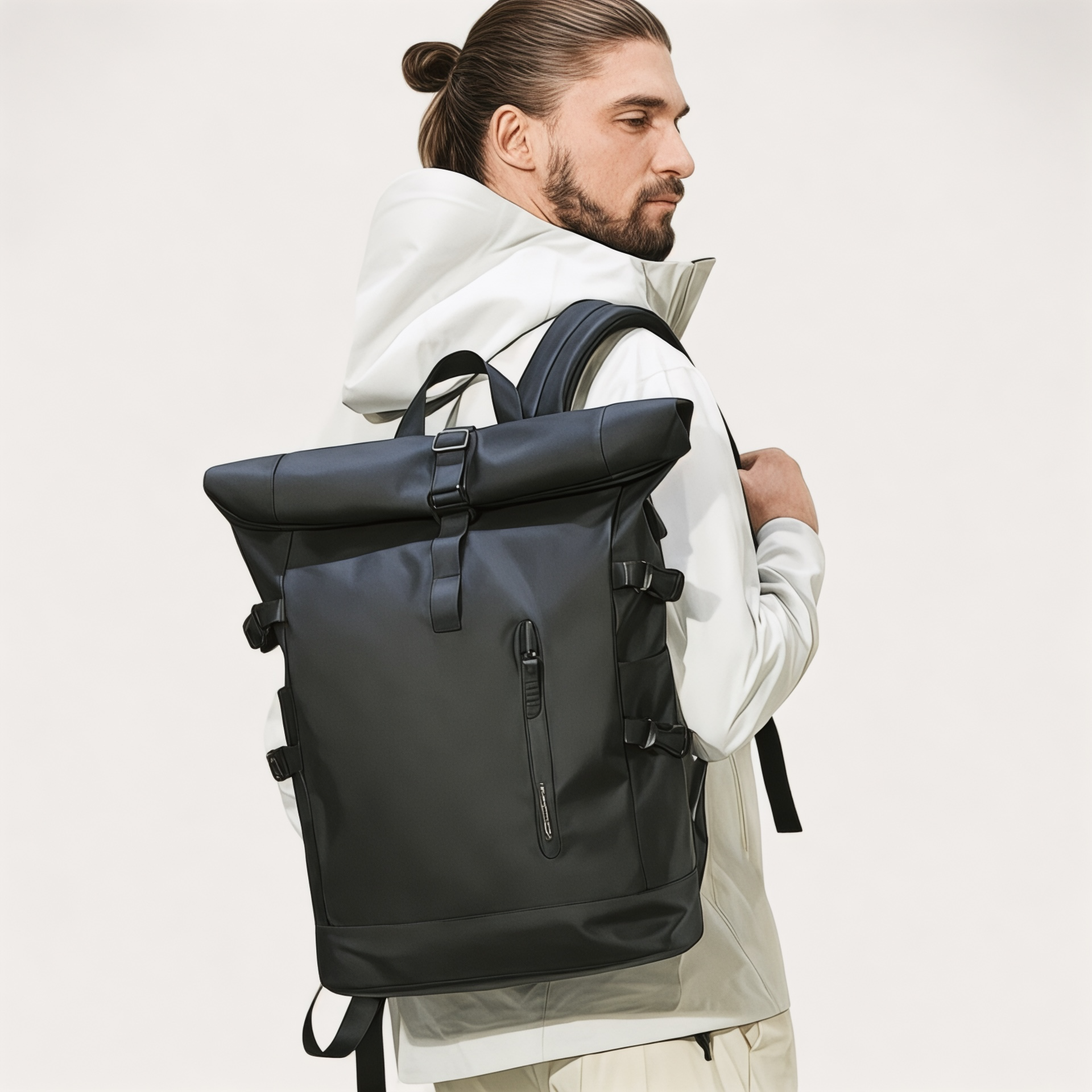 Foto de Mochila à espalda Roll Top waterproof avec USB – Urban Fl...