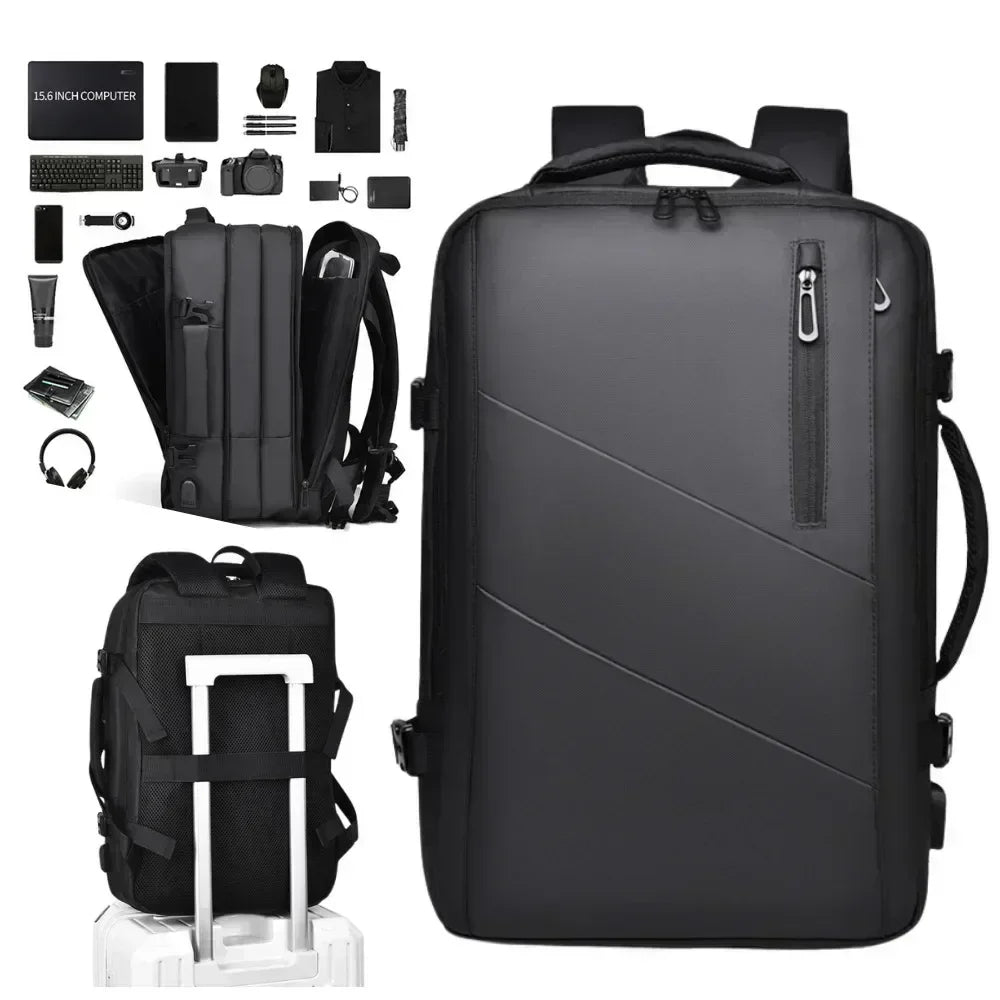 Mochila de cabina impermeable con puerto USB – para portátil 15,6”