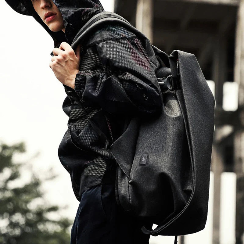 Mochila impermeable antirrobo conectada – TechNomad+ – Havresacs