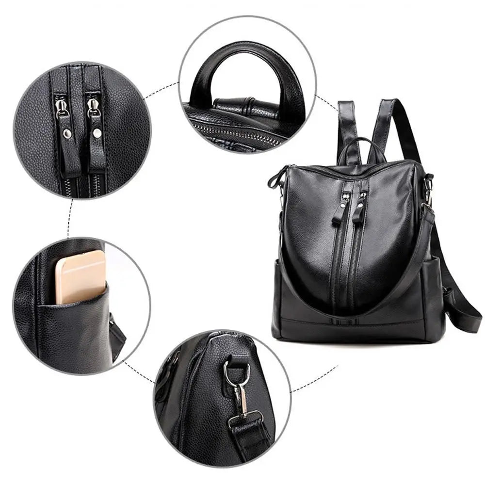 Bolso mochila mujer 2 en 1 negro de 15L, ultra ligero – Havresacs