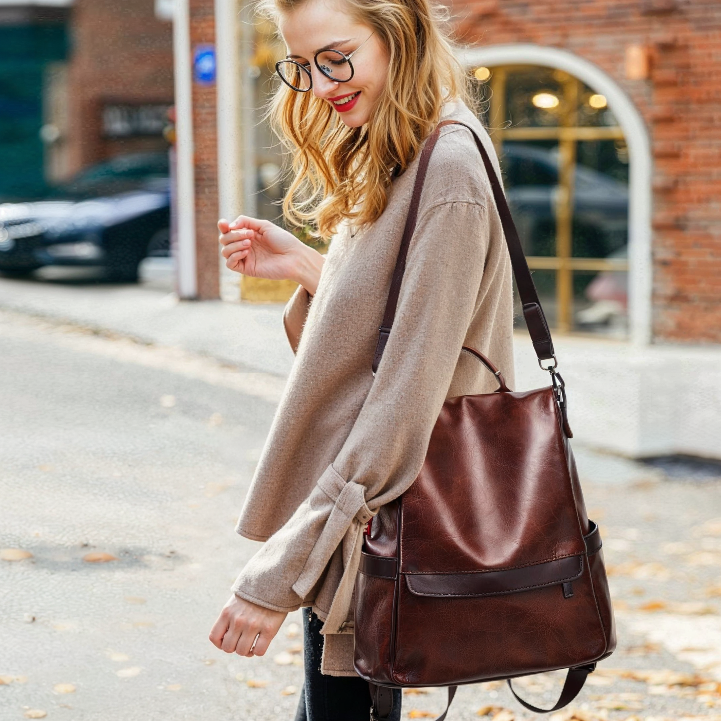 Bolso mochila mujer 2 en 1 antirrobo e impermeable de 17L – Havresacs