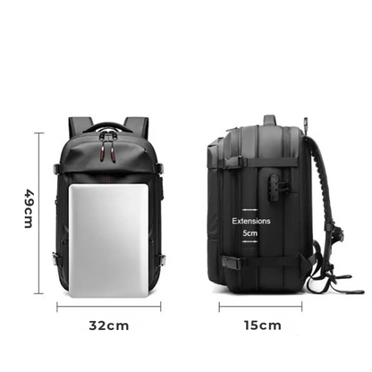Mochila de compresión para cabina de avión, Compartimento  PC de 17"