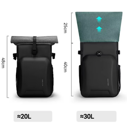 Mochila antirrobo impermeable 20-30L con bolsillo para portátil 15"