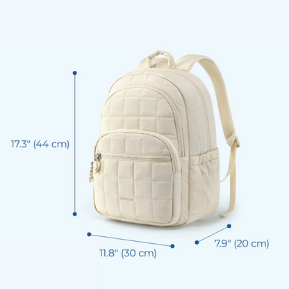 Mochila mujer viaje impermeable 28L con bolsillo portátil 15,6’’