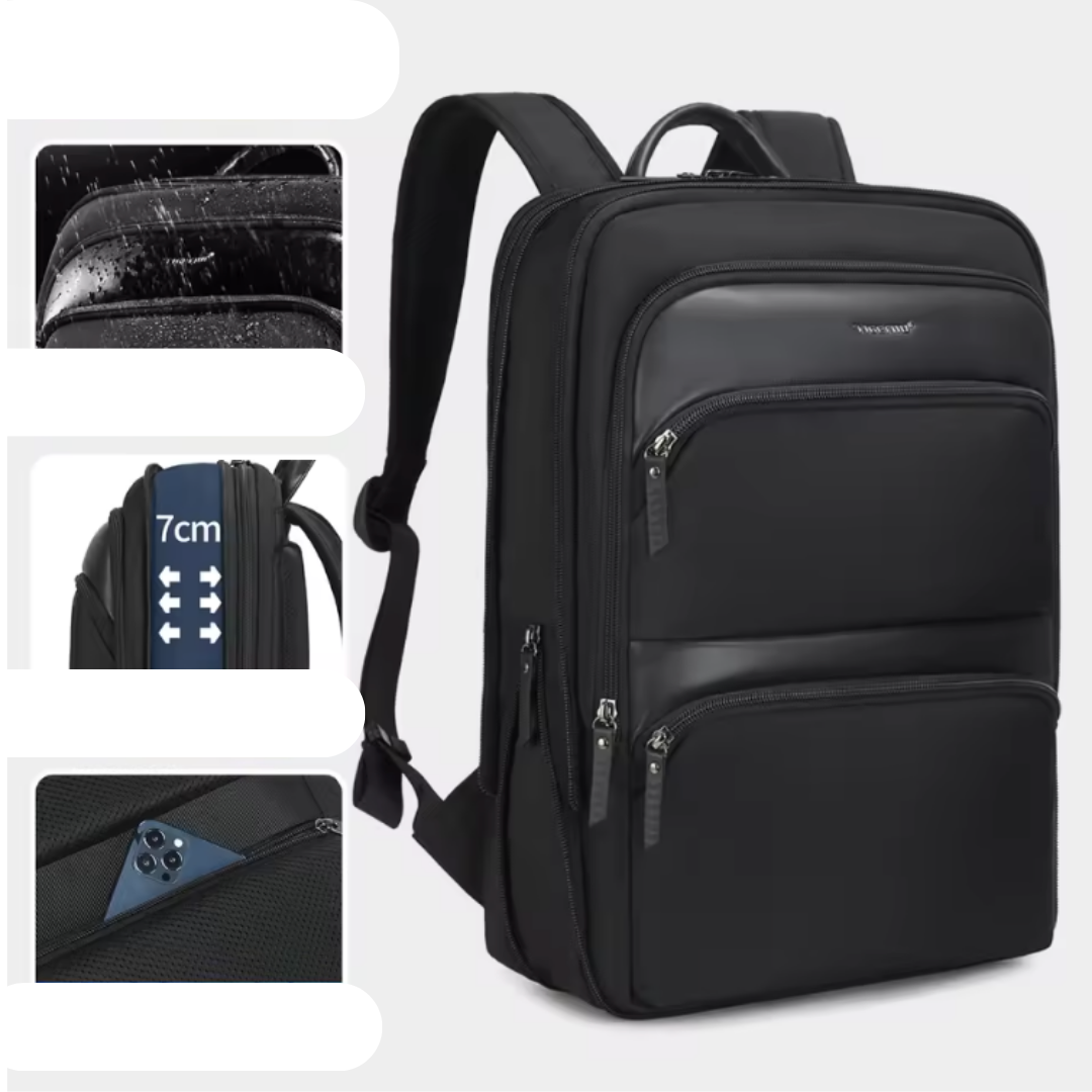 Mochila extensible negra de 25L para portátil 17" – Havresacs
