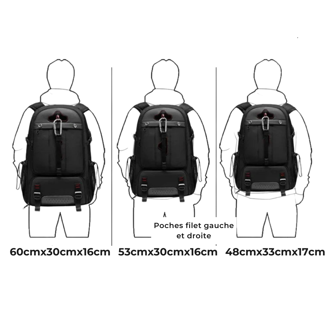Mochila de viaje extensible Swiss Explorer Pro – 80L – Havresacs