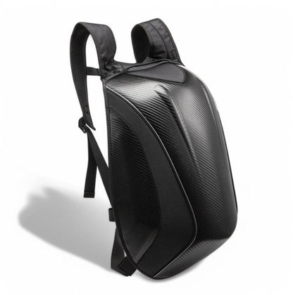 Mochila de moto negra de 30 L con carcasa rígida – Havresacs