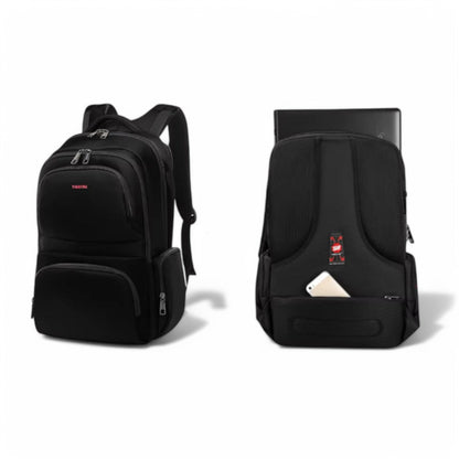 Mochila negra para avión con portátil de 15 pulgadas, viaje de cabina