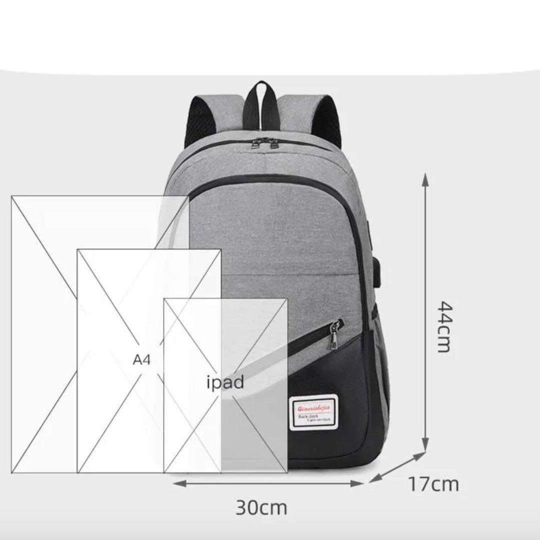 Mochila escolar Collège Garçon - Confort & Style | Havresacs - Gris