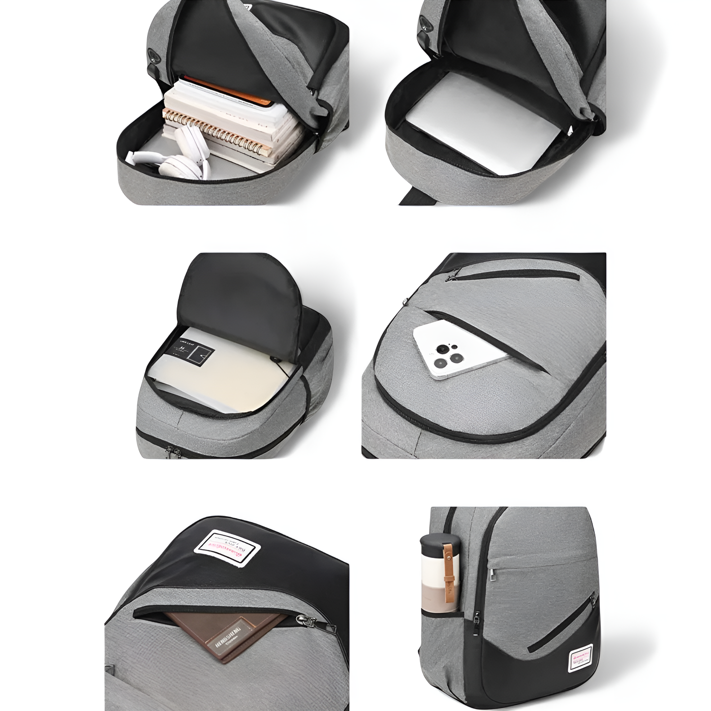 Mochila escolar Collège Garçon - Confort & Style | Havresacs - Gris