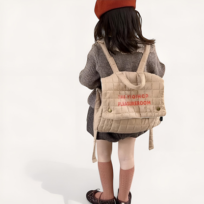 Mochila escolar infantil con letras bordadas | Havresacs