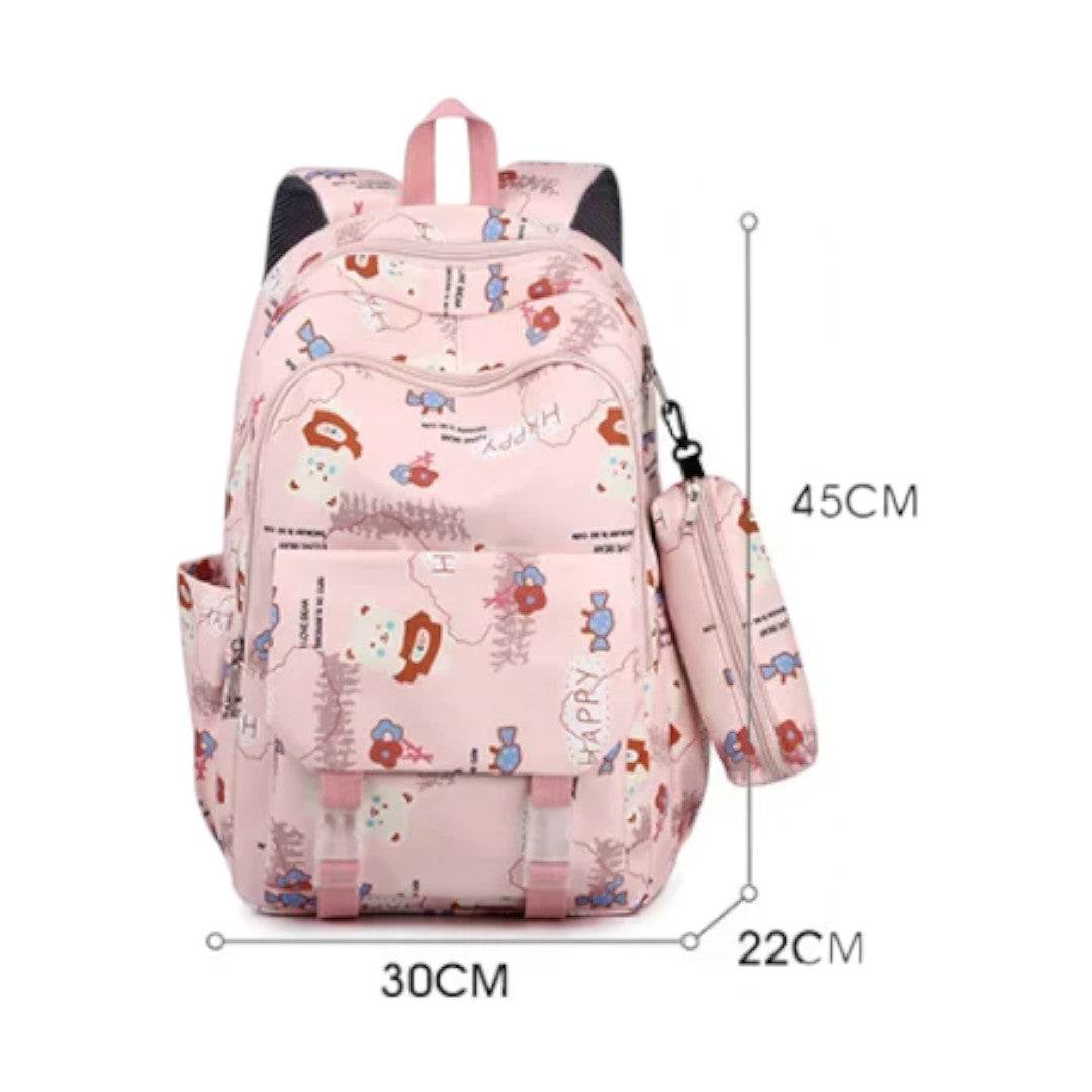 Mochila Escolar Niña Rosa Ortópedica | Havresacs