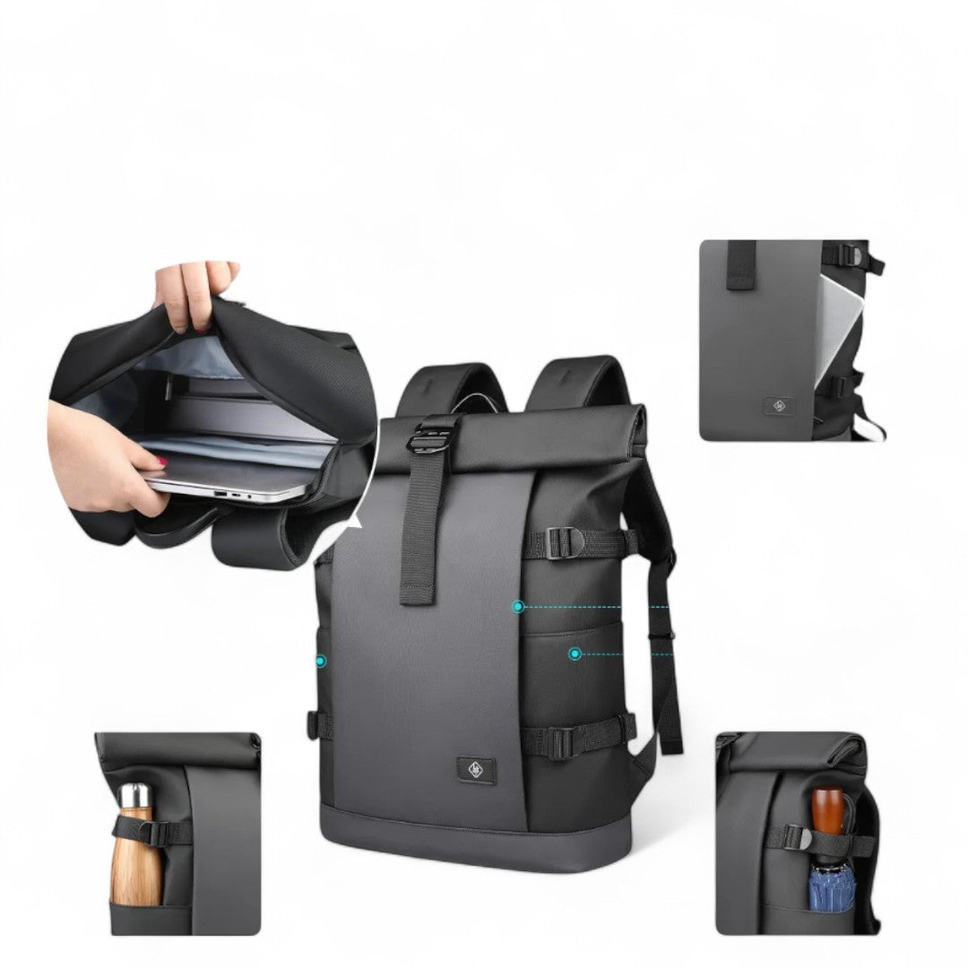 Mochila Roll-Top Impermeable Extensible 18L/25L | Havresacs
