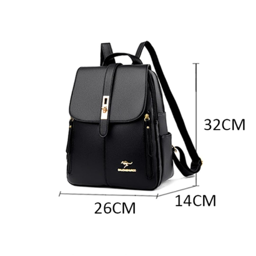Mochila Mujer de Piel PU 20L – Elegante & Vintage | Havresacs
