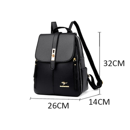 Mochila Mujer de Piel PU 20L – Elegante & Vintage | Havresacs