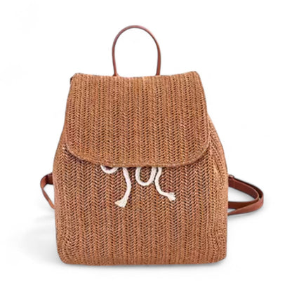 Mochila de Paja Mujer 15L – Estilo Bohemio Chic | Havresacs
