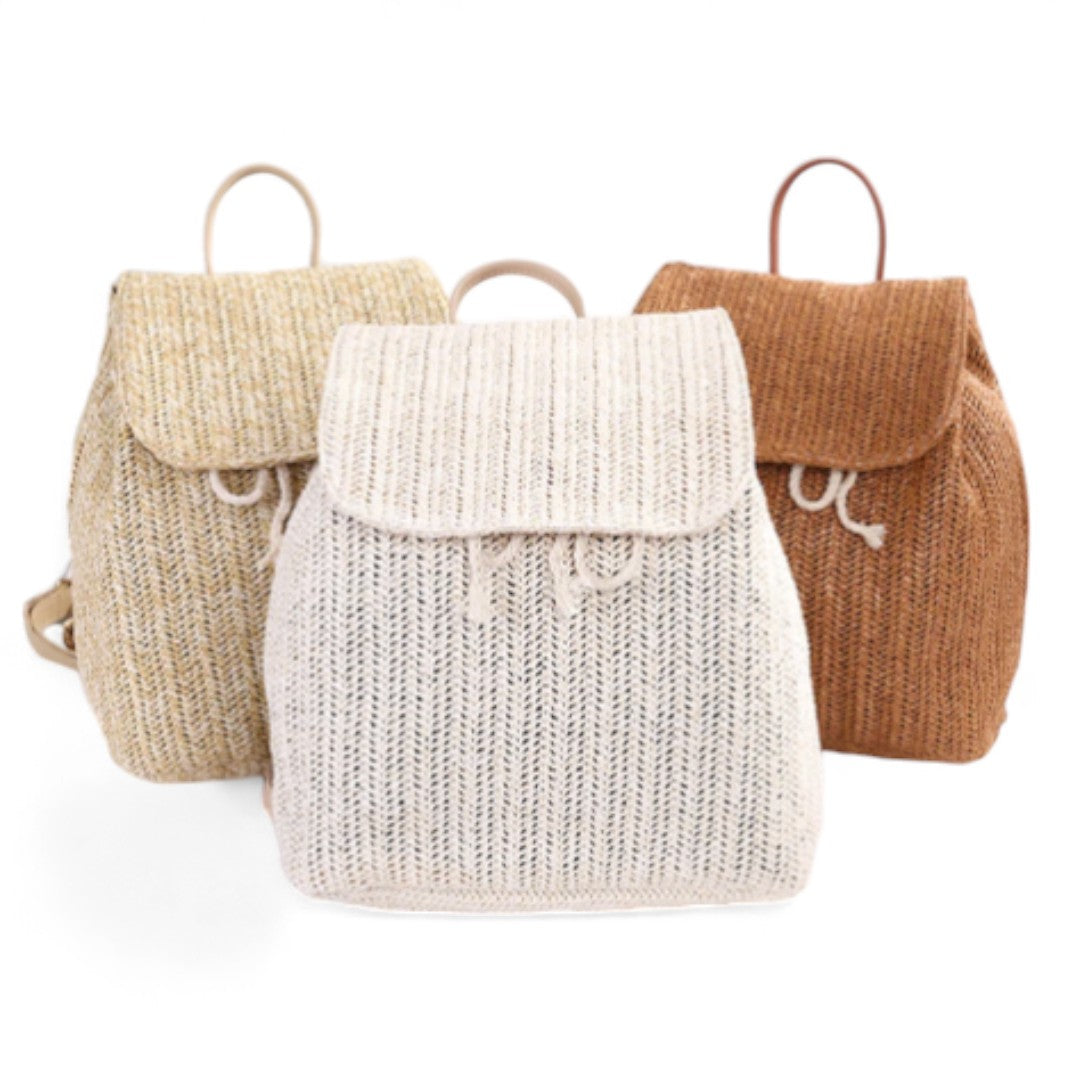 Mochila de Paja Mujer 15L – Estilo Bohemio Chic | Havresacs