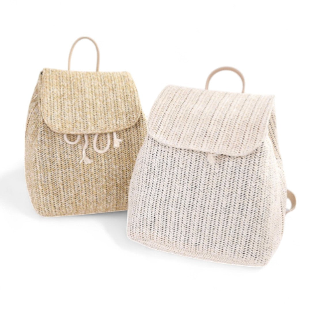 Mochila de Paja Mujer 15L – Estilo Bohemio Chic | Havresacs